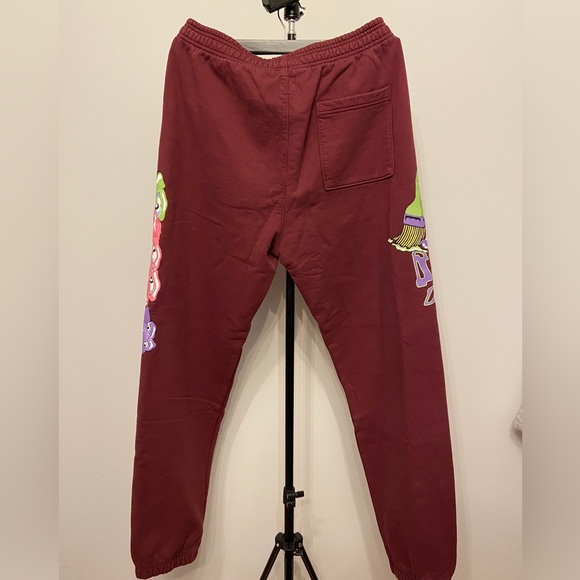 Brain Dead Paintman Burgundy Lounge Sweatpants - Picture 4 of 8